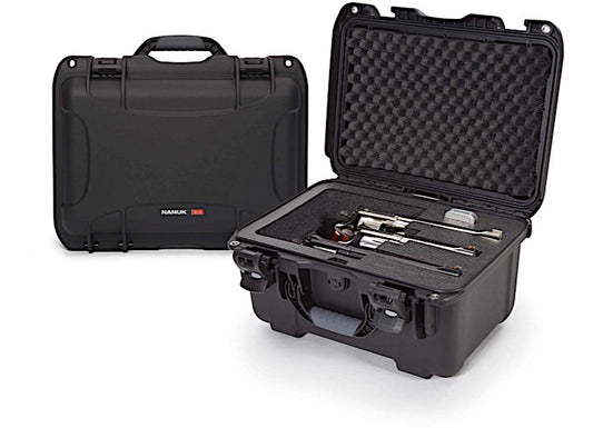 NANUK 918 WATERPROOF HARD CASE W/FOAM INSERT FOR REVOLVER Û BLACK, INTERIOR: 14.9 X 9.8 X 8.6IN