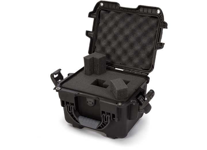 NANUK 908 WATERPROOF HARD CASE W/FOAM - BLACK, INTERIOR: 9.5 X 7.5 X 7.5IN