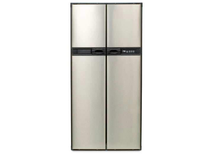 Norcold 2-WAY,SIDE BY SIDE 4 DOOR REFRIGERATOR FLUSH MOUNT W/STAINLESS STEEL DOORS, 12 CUBIC FT STORAGE