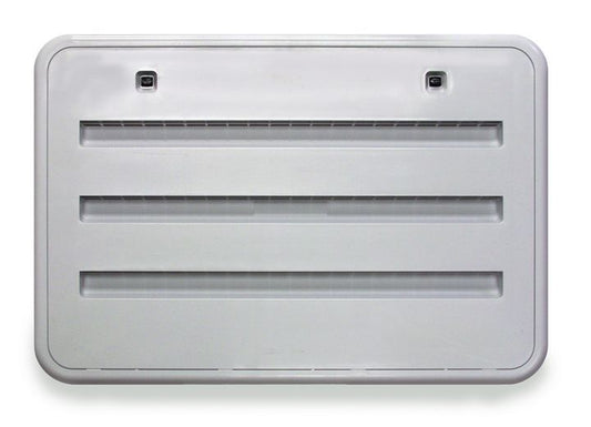 Norcold PLASTIC REFRIGERATOR ACCESS/VENT DOOR W/RADIUS CORNERS, POLAR WHITE