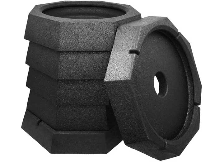 SnapPad PERMANENT JACK PAD FOR FOUR 10IN OCTAGON & TWO 12IN ROUND EQUALIZER JACKS - 6 PACK