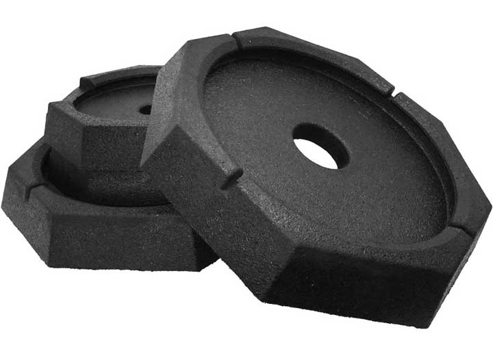 SnapPad PERMANENT JACK PAD FOR TWO 8IN & TWO 12IN HWH ROUND JACKS - 4 PACK