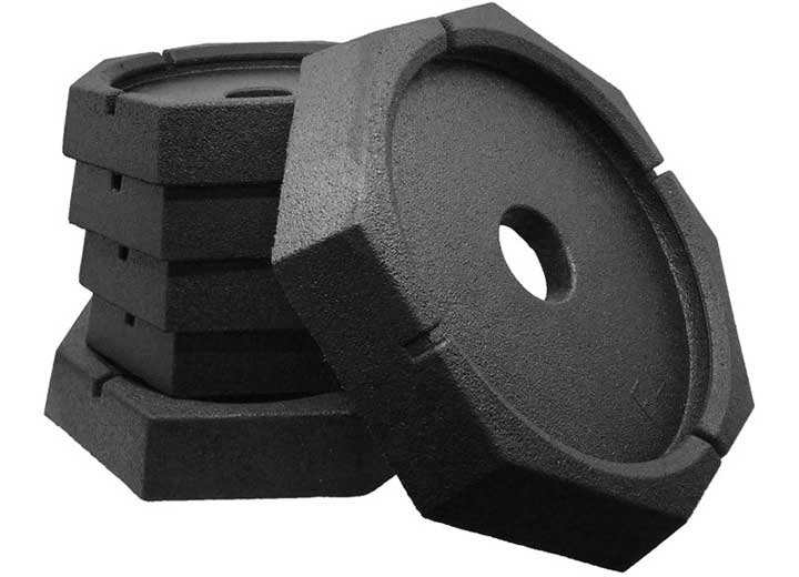 SnapPad PERMANENT JACK PAD FOR TWO 9IN AND FOUR 12IN LCI ROUND JACKS - 6 PACK