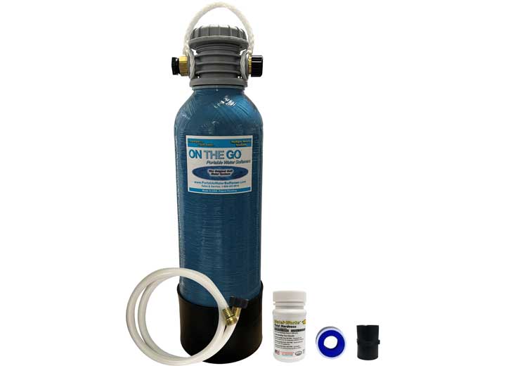 On The Go Portable Water Softener, LLC WATER SOFTENER, 8,000 GRAIN W/BRASS ADAPTERS