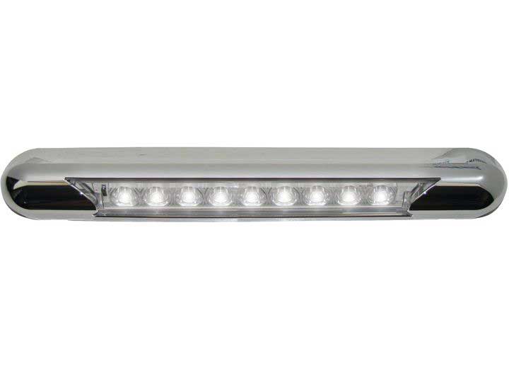 Optronics LED 8IN STRP 12V CLR W/O SWITCH WH AWN