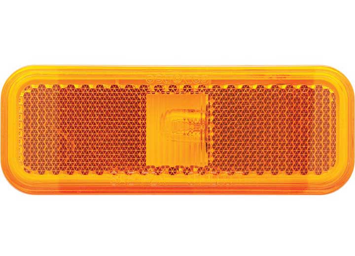 Optronics MARK LIGHT RECT 2WIRE AMBER POLY