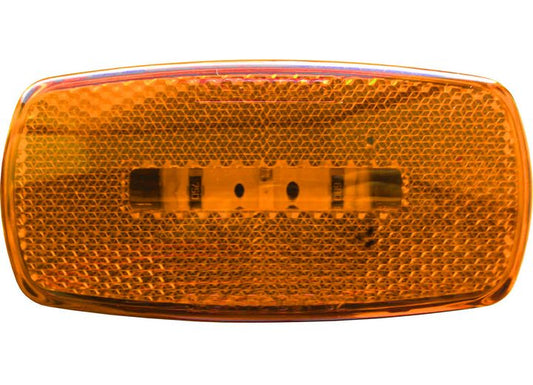 Optronics ONE LED MARK LIGHT OVL BLK BSE AMB RET