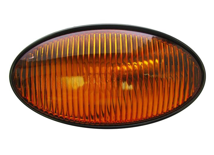 Optronics PORCH OVAL W/O SWITCH BLACK BASE: AMB P