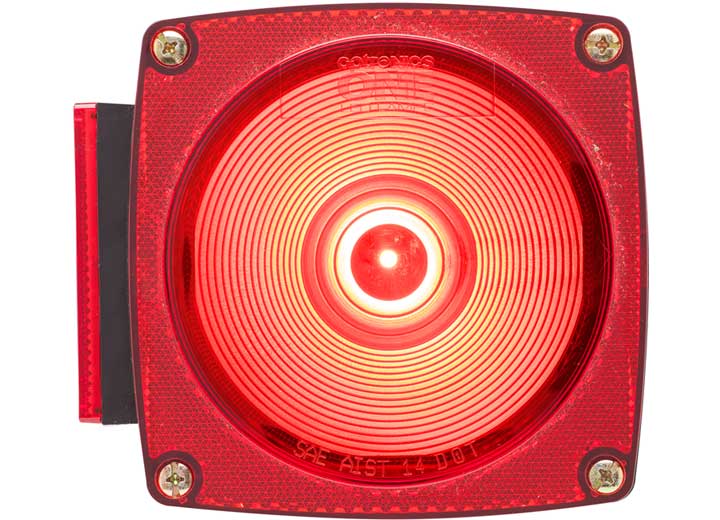 Optronics LED TRADITIONAL STYLE STUD MOUNT STOP/TURN/TAIL LIGHT RED DRIVE SIDE W/LICENSE ILLUMINATOR