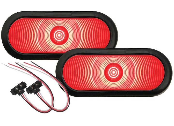 Optronics LED TAIL LIGHT 6IN OVAL SEALED RED (PAIR)