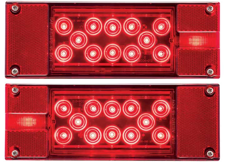 Optronics 22-LED LOW PROFILE STUD MOUNT STOP/TURN/TAIL LIGHT KIT FOR MARINE TRAILER