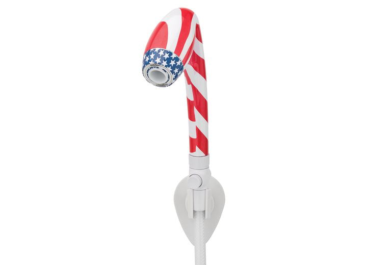 Oxygenics BodySpa RV Handheld Shower with SmartPause - Red, White, Blue