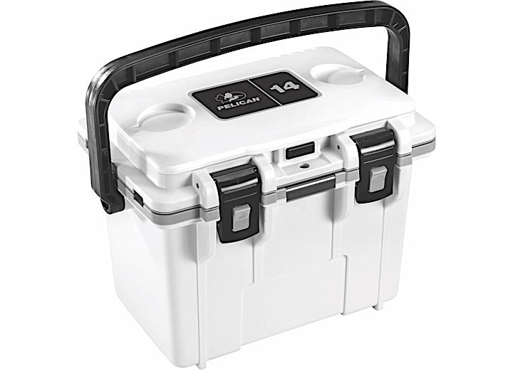 Pelican 14-Quart Personal Cooler - White/Gray