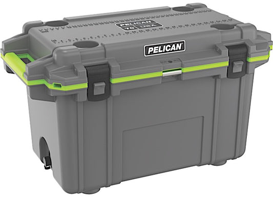 Pelican 70-Quart Elite Cooler - Electric Green/Gray