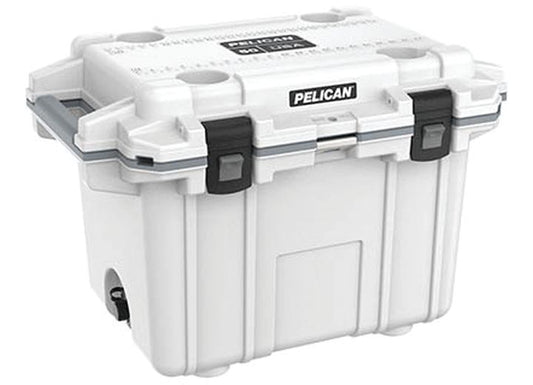 Pelican 50-Quart Elite Cooler - White/Gray