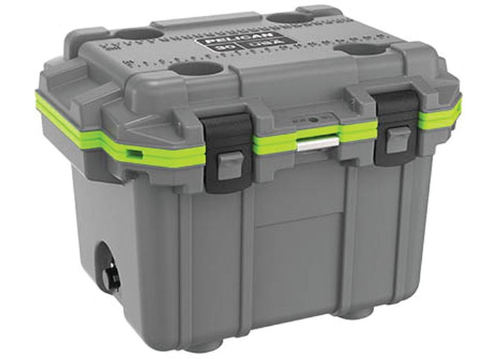 Pelican 30-Quart Elite Cooler - Dark Gray/Green