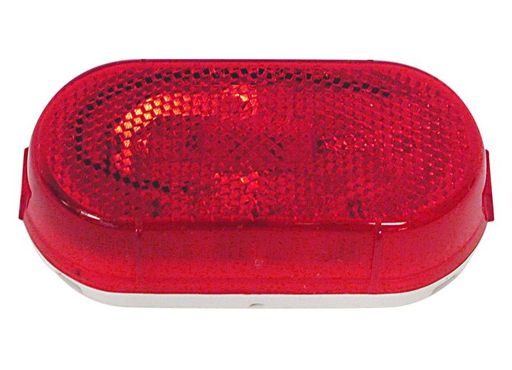 Peterson Manufacturing 108 - Red Combination 1-Bulb Light w/Reflex (Poly Pack)