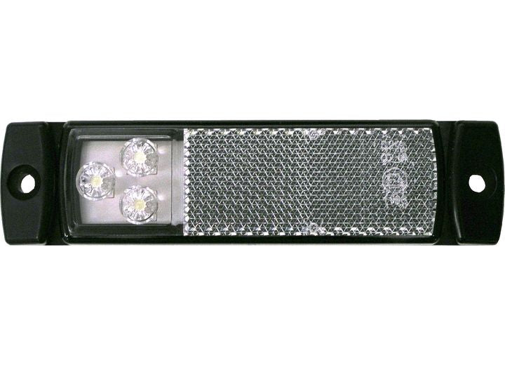 Peterson Manufacturing PetersonManufacturing 1203LED ECE Light w/ IntegralReflex, WhiteFrontOutlineMarker,HardshellConnector