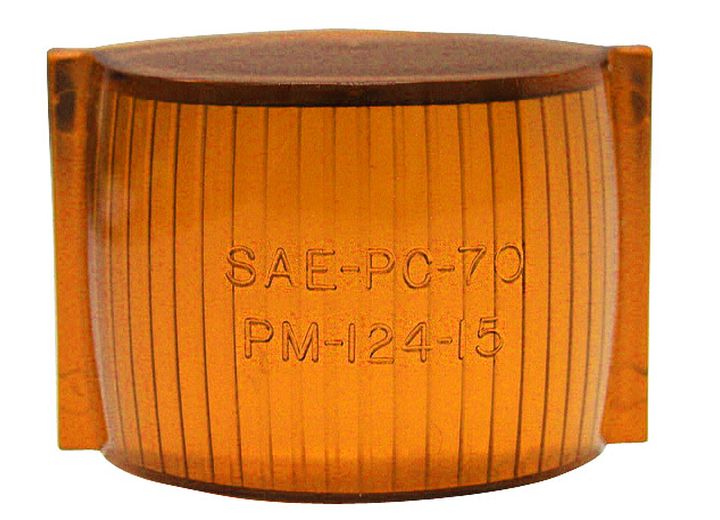 Peterson Manufacturing Replacement Amber Lens in Poly Bag for 122A/R, 122XA/XR, 123A/R, 124A/R