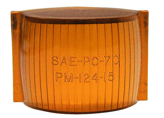 Peterson Manufacturing Replacement Amber Lens in Poly Bag for 122A/R, 122XA/XR, 123A/R, 124A/R