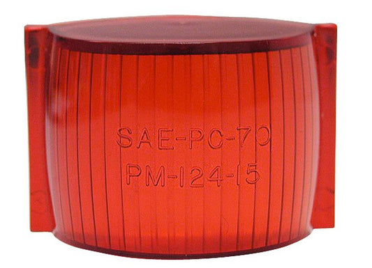 Peterson Manufacturing Replacement Red Lens in Poly Bag for 122A/R, 122XA/XR, 123A/R, 124A/R
