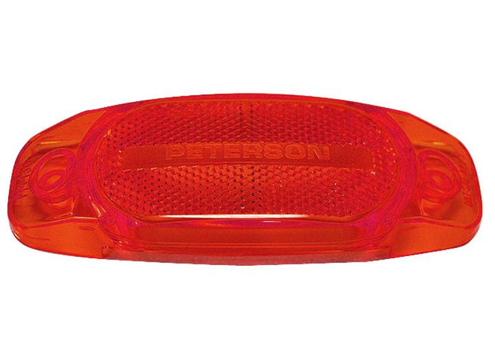 Peterson Manufacturing Replacement Red Lens in Poly Bag for 130A/R