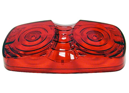 Peterson Manufacturing REPL LENS RECT 2BULB RED