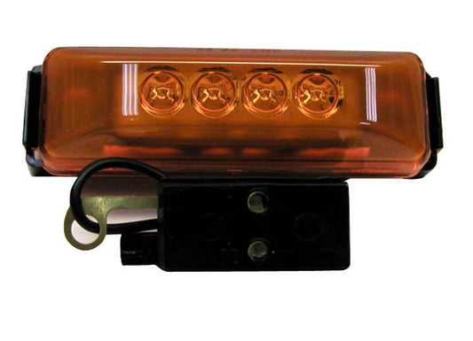 Peterson Manufacturing 161 LED Kit - Amber Clearance/Side Marker Light,Bracket,TerminalPad (PolyPack)