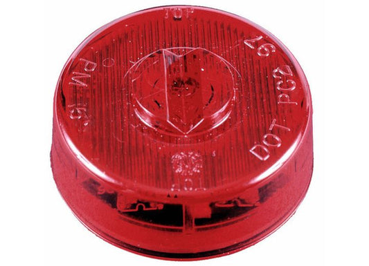 Peterson Manufacturing 163LEDKit - Red 2.5"PC-RatedClearance/SideMarkerLight w/Grommet&Plug(PolyPack)
