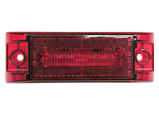 Peterson Manufacturing 187 LED - Red Clearance/Side Marker Light with Reflex (Poly Pack)