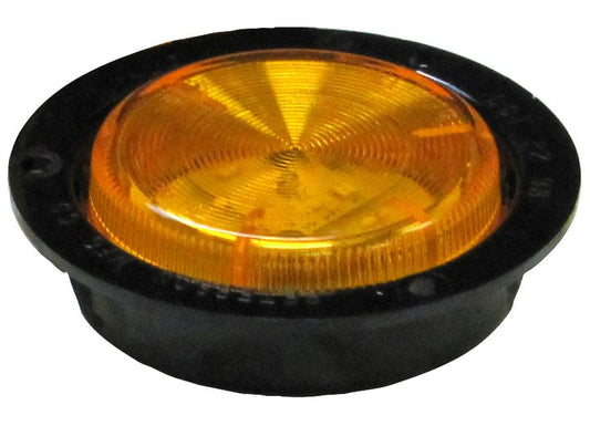 Peterson Manufacturing 193 LED - Amber FlangeMount 2.5" PC-Rated Clearance/SideMarkerLight (PolyPack)