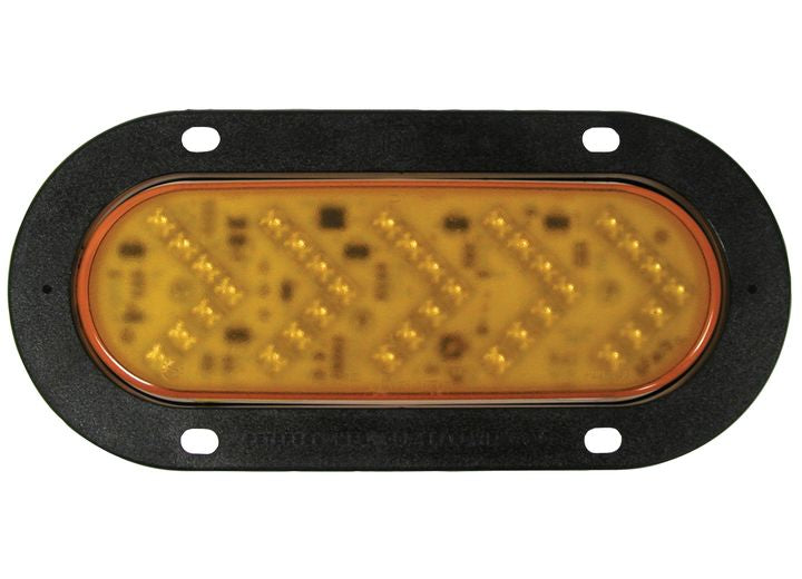 Peterson Manufacturing 423Q LED - Amber Sequential Auxiliary/Marker Light w/Flange