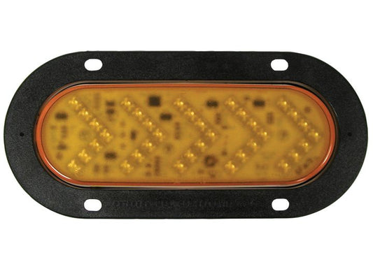 Peterson Manufacturing 423Q LED - Amber Sequential Auxiliary/Marker Light w/Flange