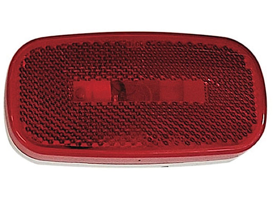 Peterson Manufacturing 108 - Red Combination 1-Bulb Light w/Reflex