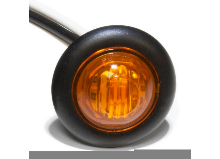 Peterson Manufacturing 3/4IN AMBER PC RATED CLEARANCE/SIDE MARKER.  BLUNT CUT WIRES.