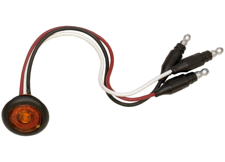 Peterson Manufacturing 271 LED Kit - Amber 3-Wire 3/4" Clearance/Side Marker Light w/Grommet