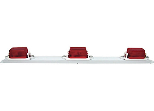Peterson Manufacturing 107-3 - Red Mini Light Bar (VizPack)