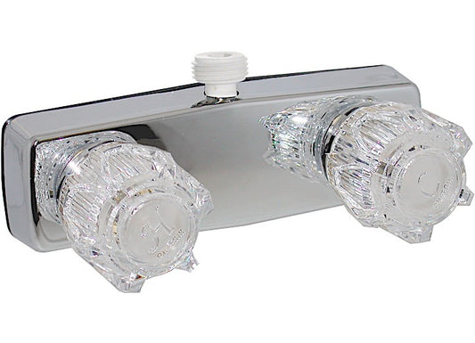 Valterra Products LLC SHOWER VALVE W/ D-SPUD, 4IN, 2 KNOB, BRASS, CHROME