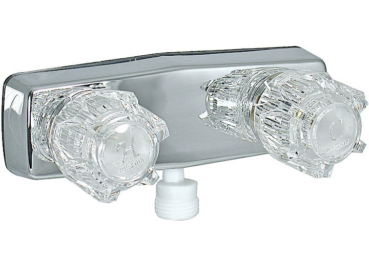 Valterra Products LLC SHOWER VALVE W/ VAC BRKR, 4IN, 2 KNOB, PLASTIC, CHROME