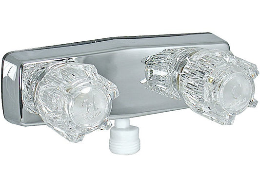 Valterra Products LLC SHOWER VALVE W/ VAC BRKR, 4IN, 2 KNOB, PLASTIC, CHROME