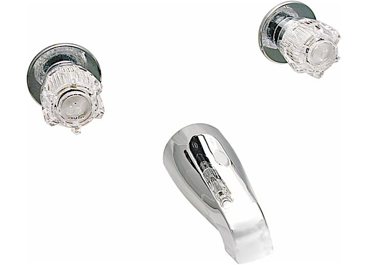 Valterra Products LLC TUB FILLER FAUCET, 8IN, 2 KNOB, BRASS, CHROME