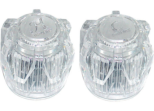 Valterra Products LLC HANDLE SET, HOT & COLD, CLEAR