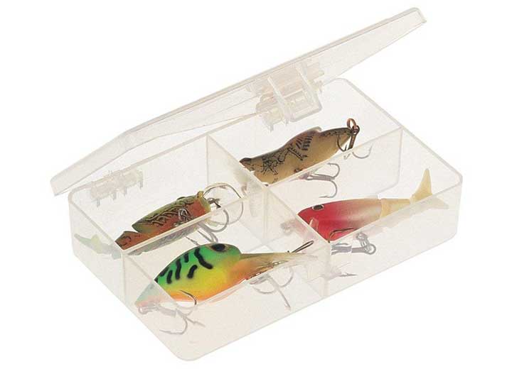 Plano 344840 UTILITY BOX 4 COMP CLEAR W TAB