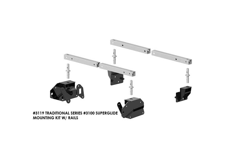 PullRite Traditional Series SuperGlide SuperRail Mounting Kit
