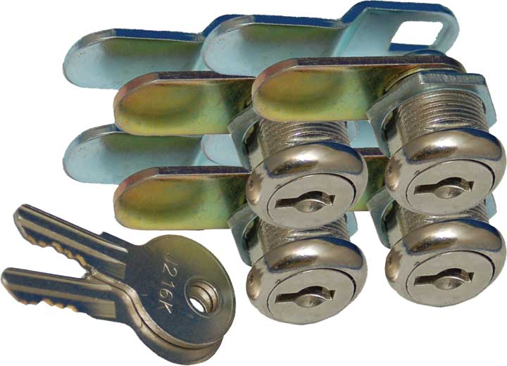 Prime Products 1 1/8IN STANDARD KEY CAM LOCK - 4 PACK