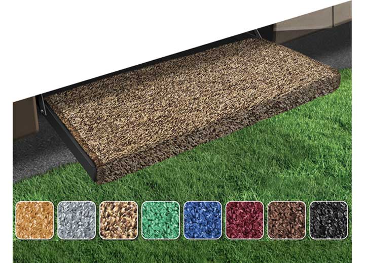 Prest-O-Fit JUMBO WRAPAROUND + PLUS STEP RUG (23IN WIDE) - BROWN