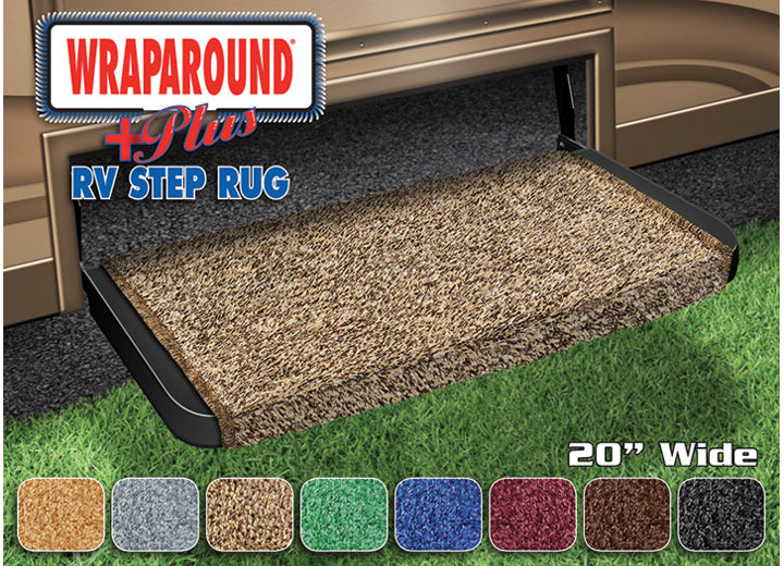 Prest-O-Fit WRAPAROUND + PLUS STEP RUG (20IN WIDE) - BROWN