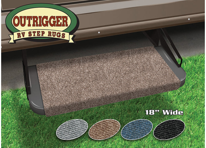Prest-O-Fit OUTRIGGER RV STEP RUG (18IN WIDE) - WALNUT BROWN