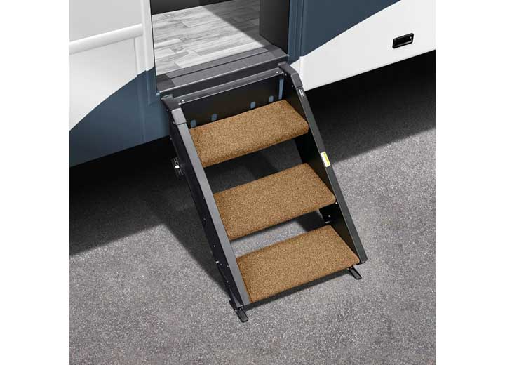 Prest-O-Fit TRAILHEAD STEP RUG 17.5IN WIDE (3 PC SET) FOR MORRYDE 2ND GENERATION STEPABOVE 3 STEP-BUCKSKIN BROWN