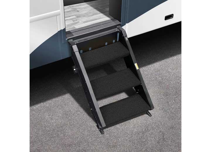 Prest-O-Fit TRAILHEAD STEP RUG 19.5IN WIDE (3 PC SET) FOR MORRYDE 2ND GENERATION STEPABOVE 3 STEP-OBSIDIAN BLACK